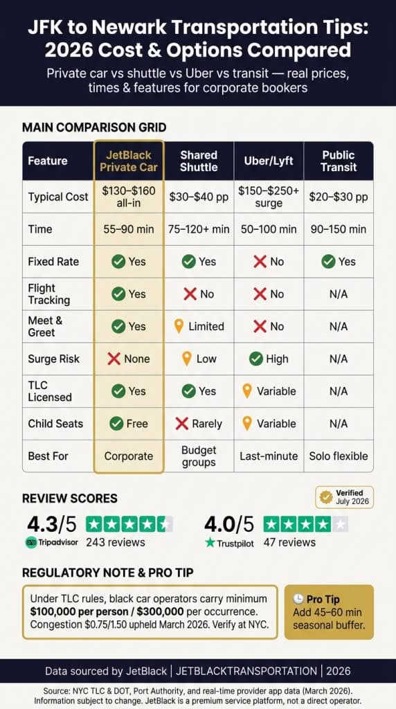 jfk to newark transportation tips
