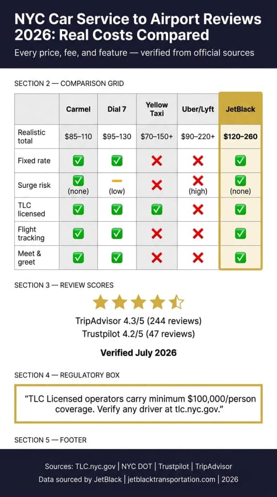 nyc car service to airport reviews 2026