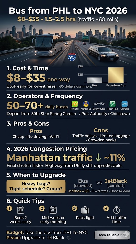 Bus From Phl To Nyc In 2026: What I’ve Learned After Too Many Trips Up I-95 3 August 25, 2026 Infographic Bus From Phl To Nyc