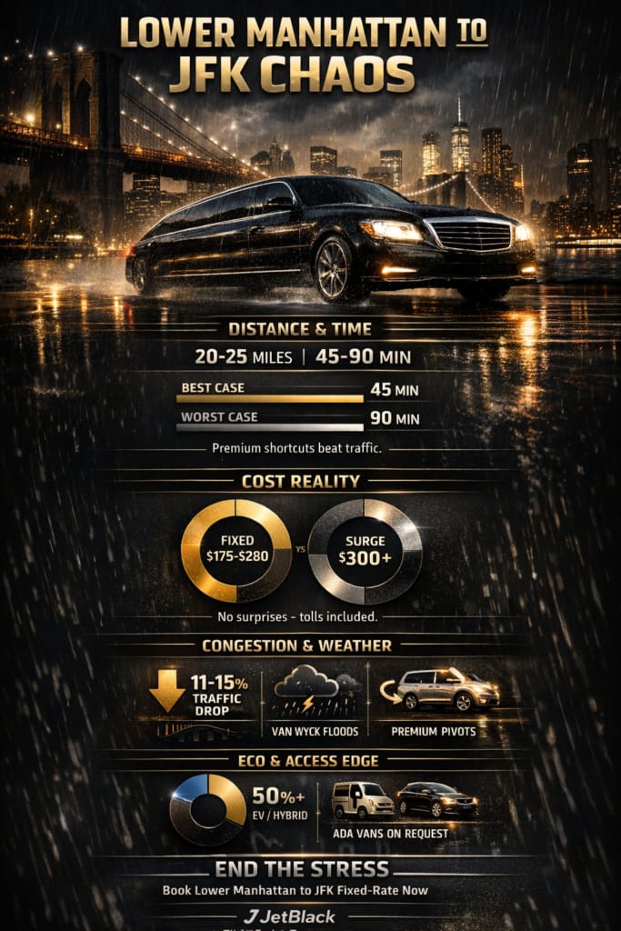 Infographic Lower Manhattan To Jfk