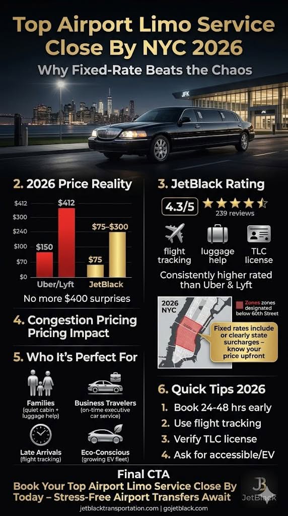 Infographic Top Airport Limo Service Close By
