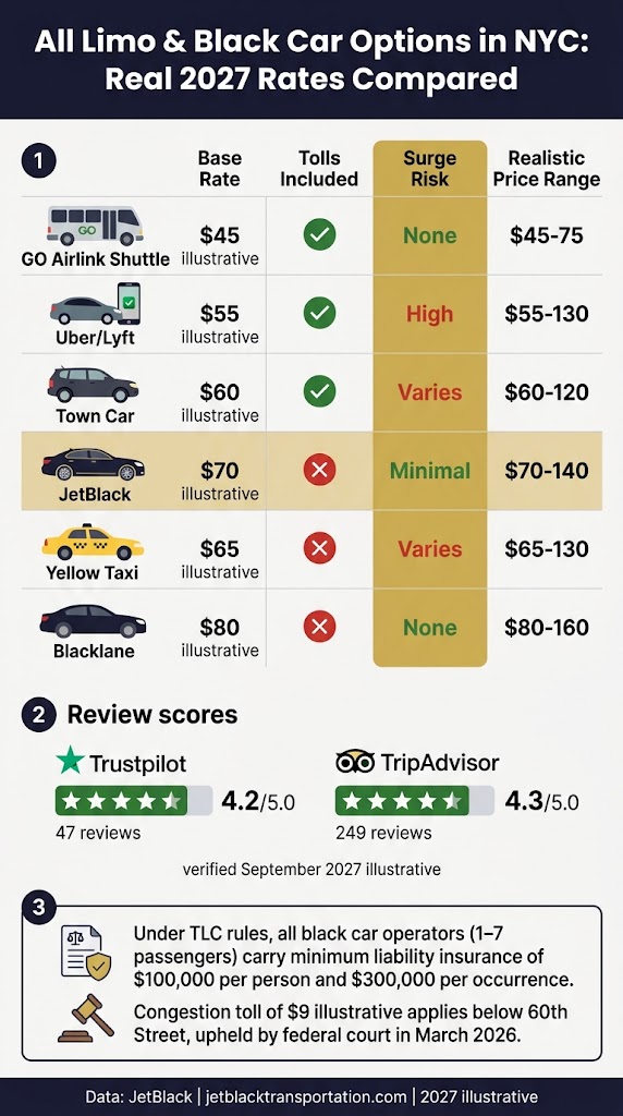 All Limo Options for NYC Families: 7 Honest Facts for 2027 3 October 9, 2026 Infographic all limo