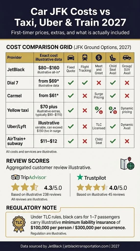 Car JFK: 5 Honest First-Timer Tests in 2027 3 October 11, 2026 Infographic car jfk