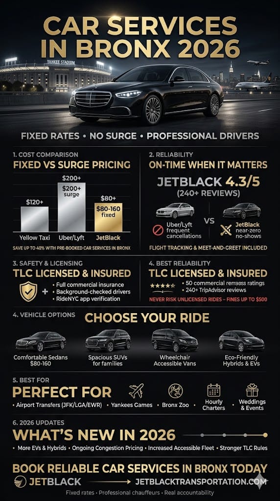 Infographic Car Services In Bronx