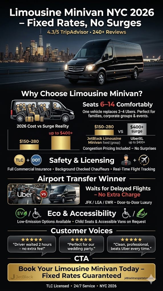 Infographic Limousine Minivan