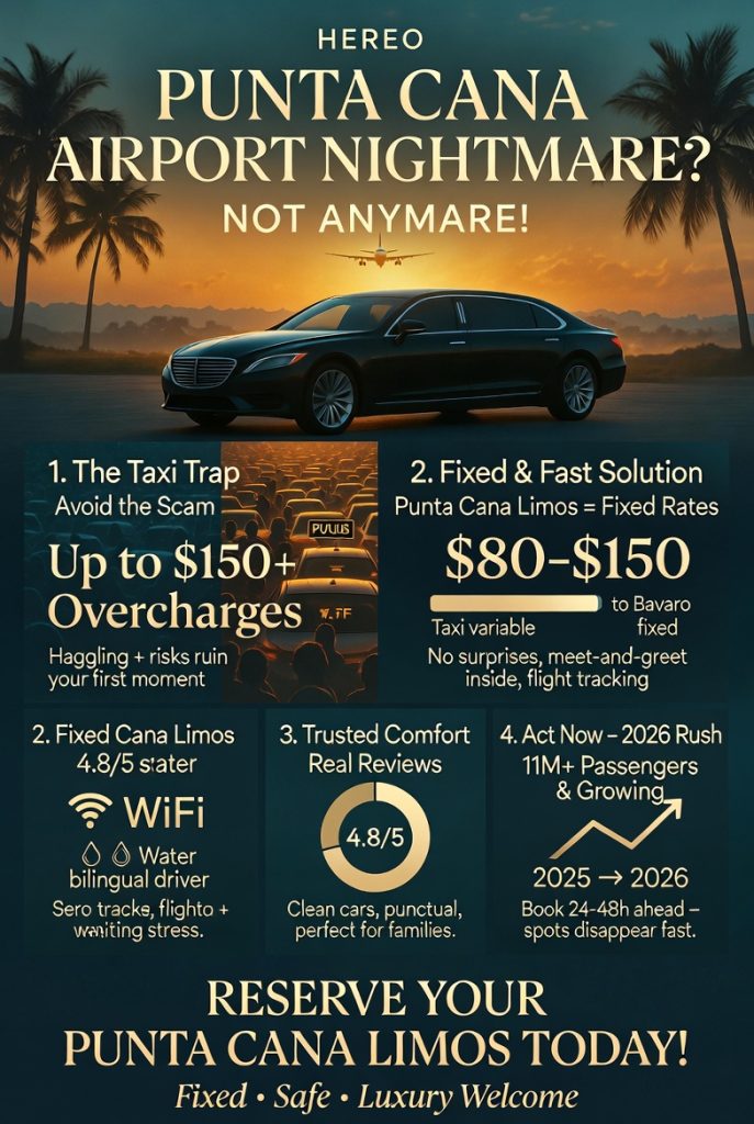 Punta Cana Limos In 2026: Why I Finally Stopped Gambling On Airport Taxis And Never Looked Back 3 July 6, 2026 Infographic Punta Cana Limos