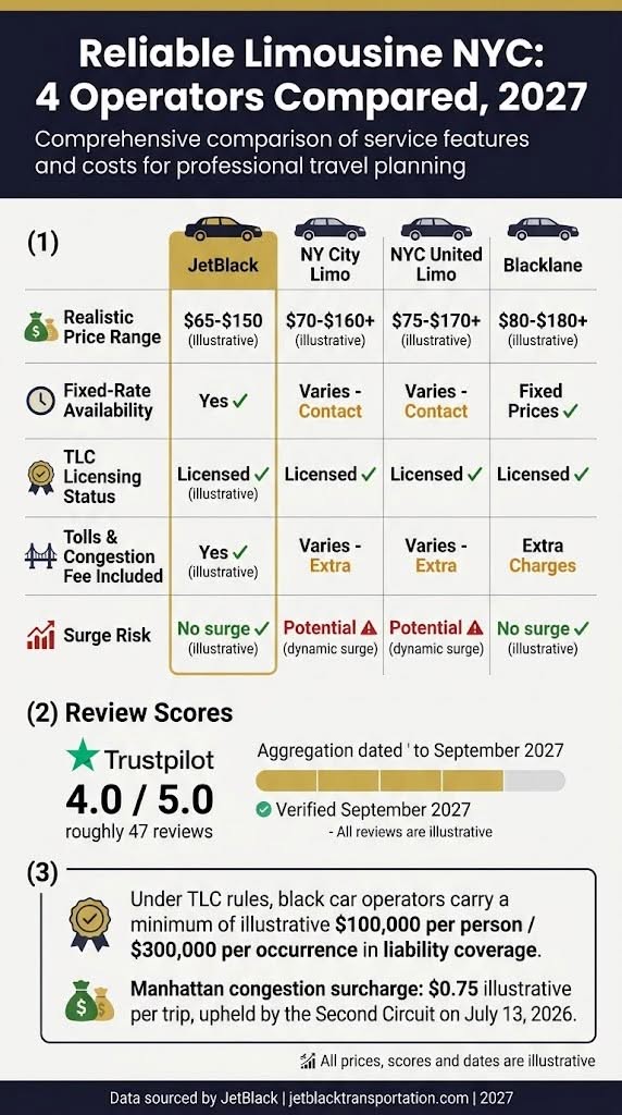 Reliable Limousine Service NYC: 7 Honest Tips for Every Season 3 October 11, 2026 Infographic reliable limousine