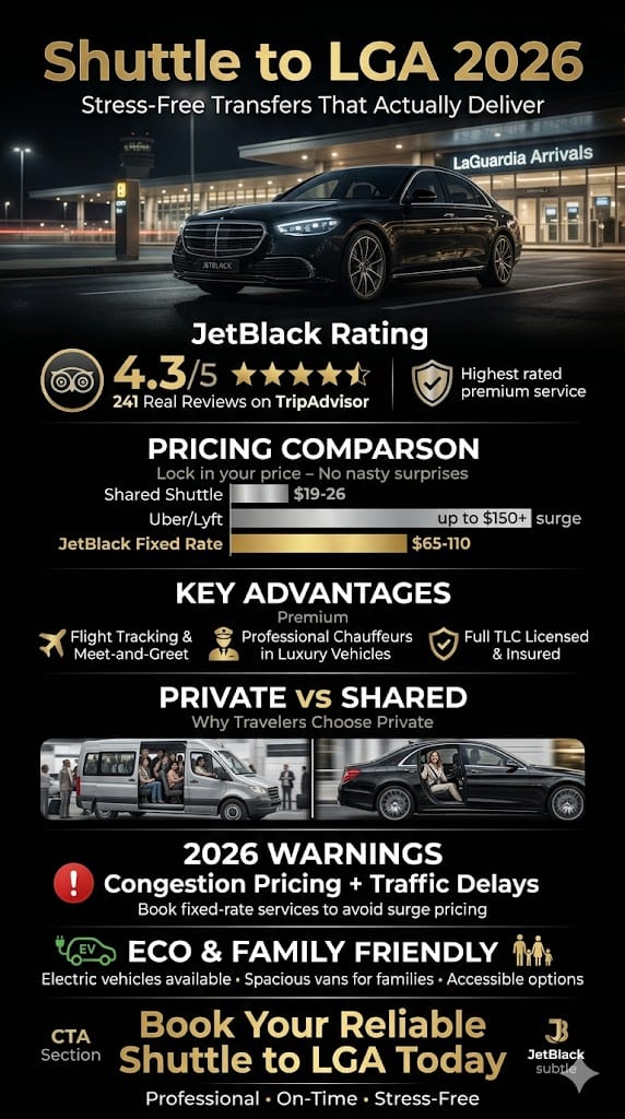 Infographic Shuttle To Lga