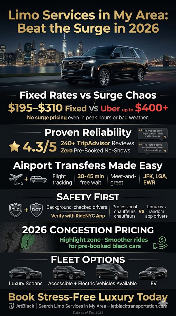 Limo Services In My Area: The 2026 Explainer Families With Luggage Actually Need 3 July 6, 2026 Infographic Limo Services In My Area