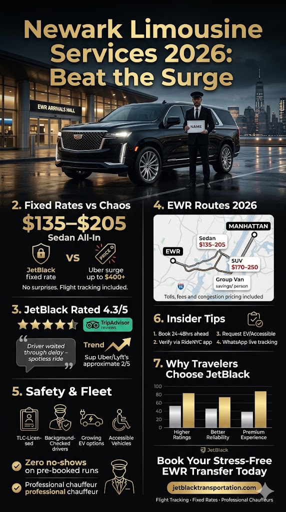 Newark Limousine Services: 7 Honest Facts For First-Time Nyc Visitors 2026 3 July 6, 2026 Infographic Newark Limousine Services