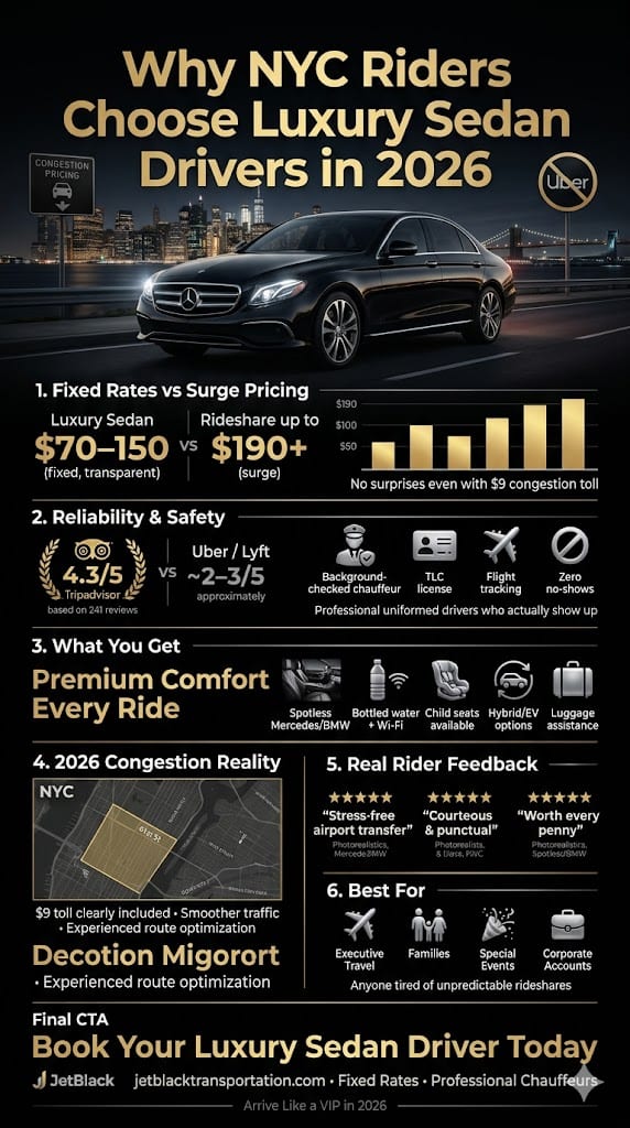 Luxury Sedan Driver Nyc: 5 Honest Facts For Families In 2026 3 August 23, 2026 Infographic Luxury Sedan Driver