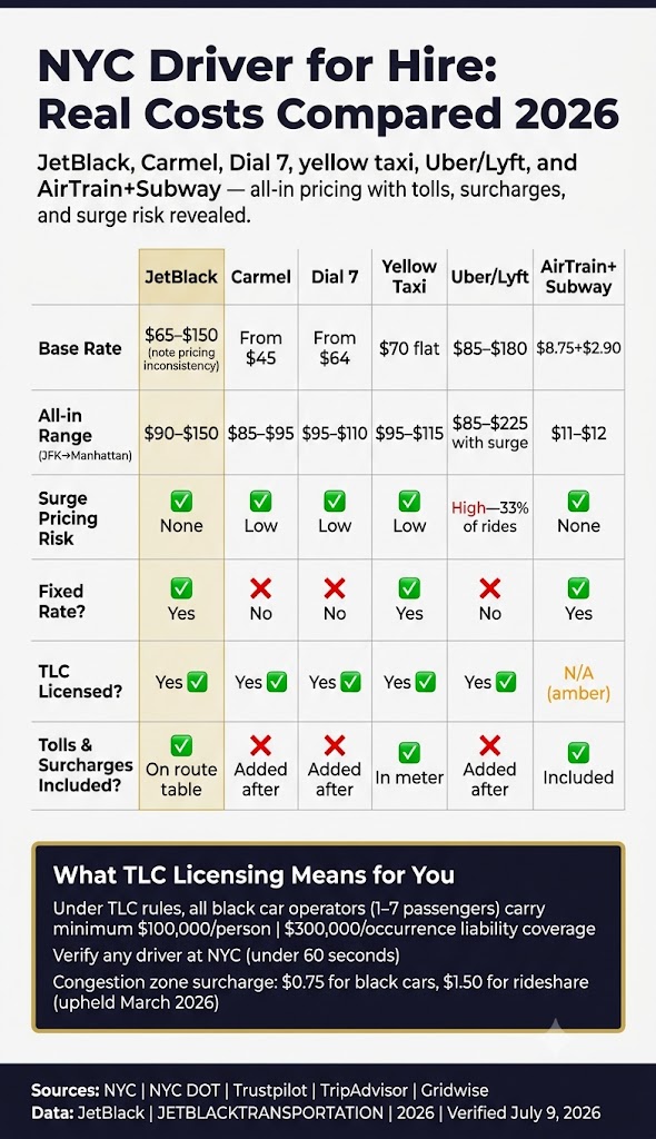 Infographic Affordable Driver For Hire Nyc