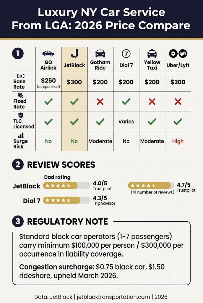 Luxury Ny Car Service From Lga: 7 Honest Facts For 2026 3 July 15, 2026 Infographic Luxury Ny Car Service From Lga