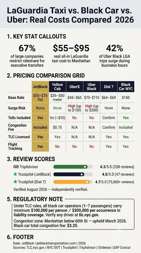 Infographic Laguardia Taxi