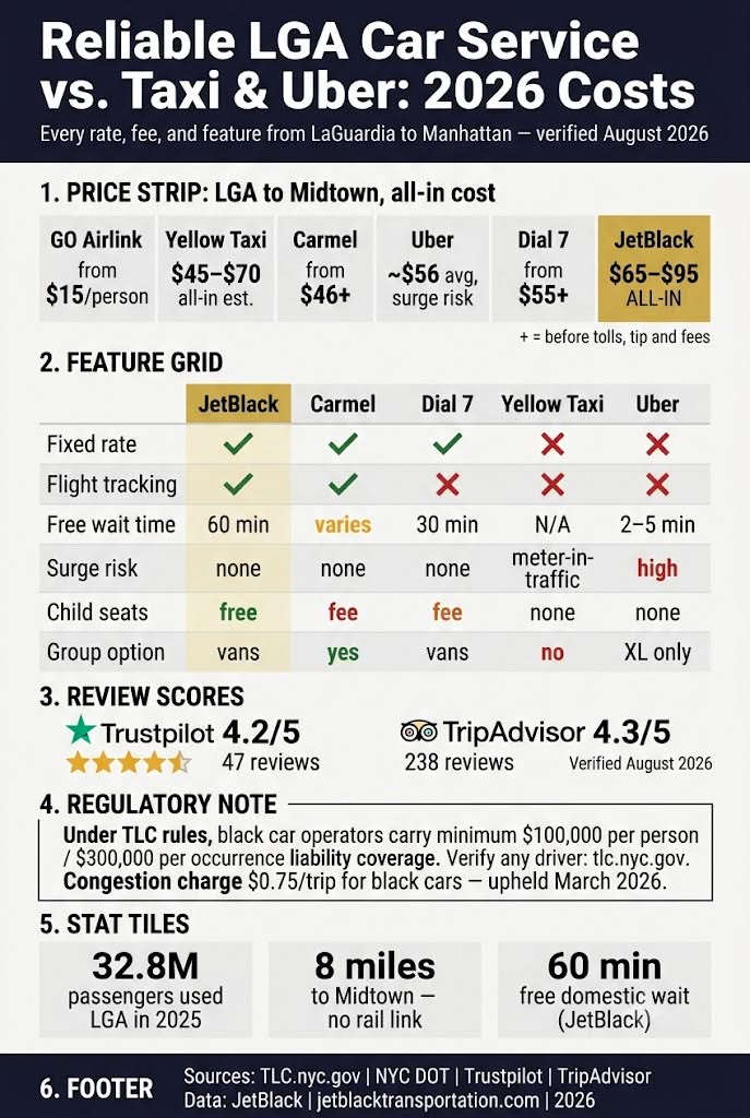 Infograpic 
Reliable Lga Car Service