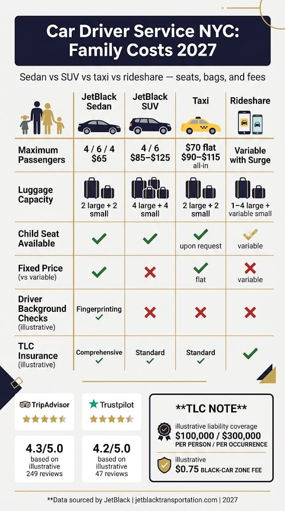 Car Driver Service NYC: 7 Honest Seasonal Facts 2027 3 October 8, 2026 Infographic car driver service